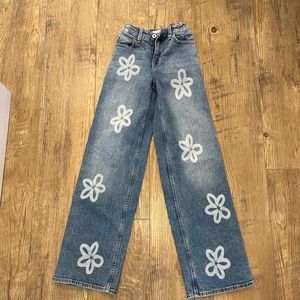 Girls Abercrombie High Rise Wide Leg- Long sz 11/12